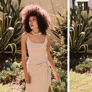 Free People Women’s Allure Maxi Dress in “Stone Cold”